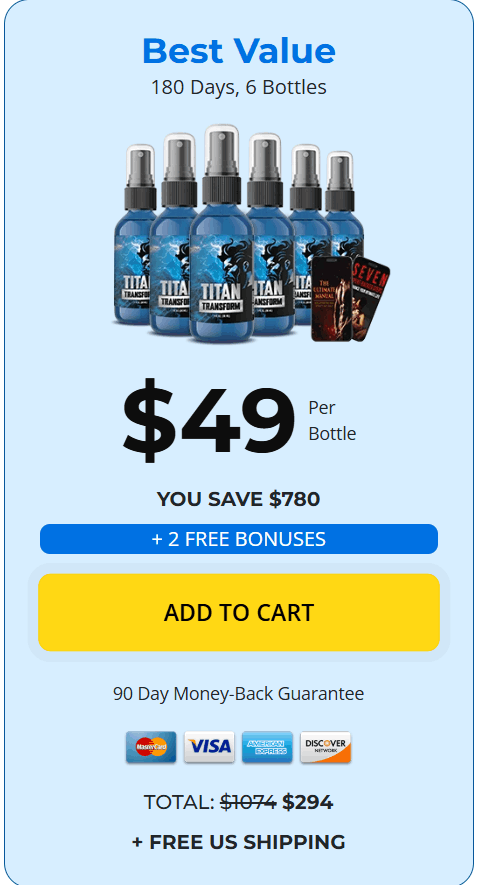 Titan Transform $49/bottle